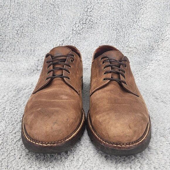 HS Trask Mens Work Oxfords Sz 12 Brown Lace Up Casual Dress Shoes Outdoor - Picture 2 of 9